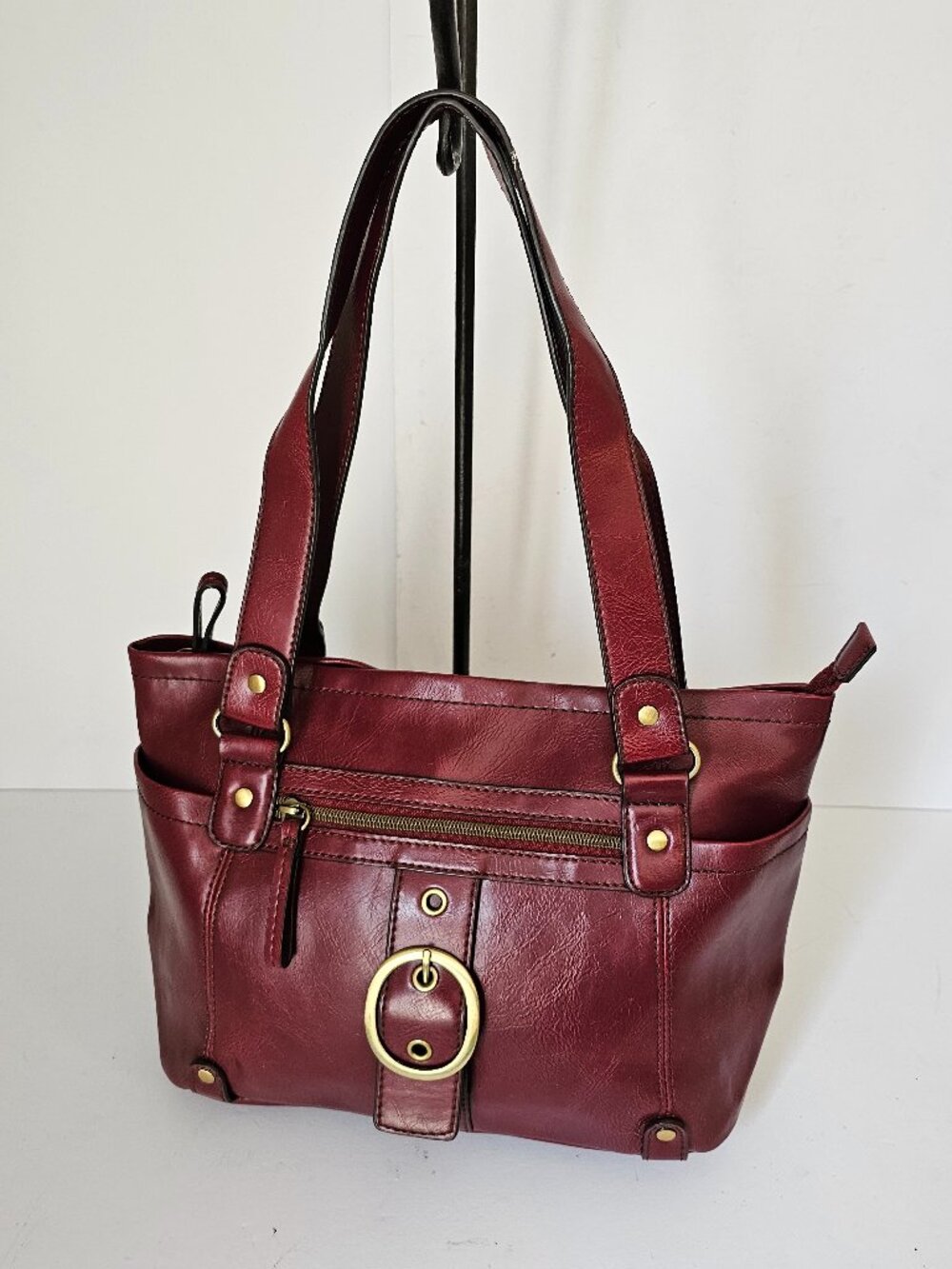 Relic Bag Red Faux Leather Casual Classic Shoulder - Picture 11 of 11